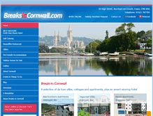 Tablet Screenshot of breaksincornwall.com